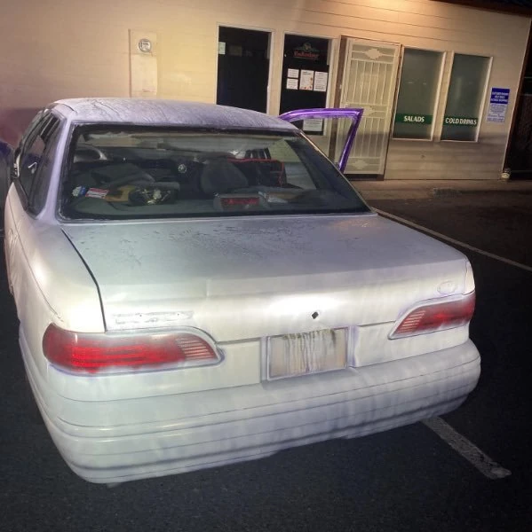 The outside of the car